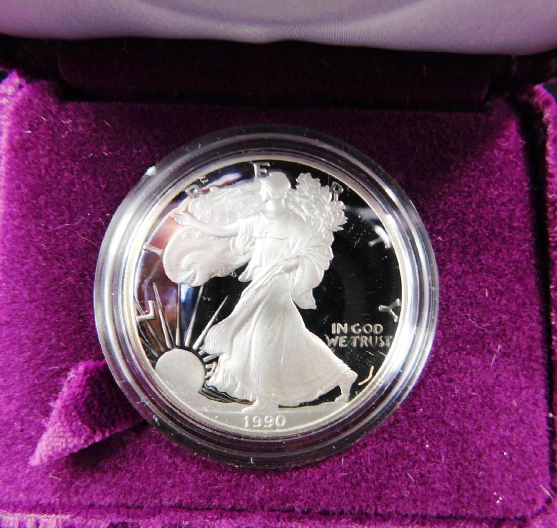 1990 AMERICAN SILVER EAGLE PROOF, OGP (1 of 1)