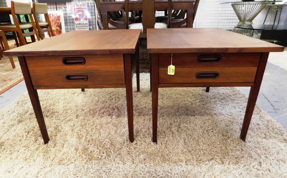 PAIR - JACK CARTWRIGHT FOR FOUNDERS 2-DRAWER STANDS: 21"W, 30"L, 20"H