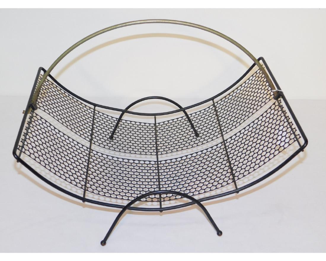 PAUL MCCOBB STYLE METAL MAGAZINE RACK: SEE TITLE