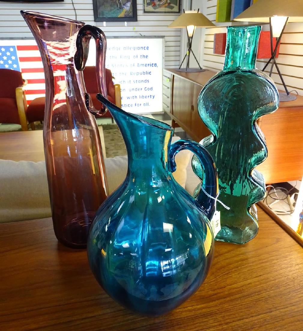 TRIO OF BLENKO ART GLASS ITEMS: INCLUDING WAYNE HUSTED