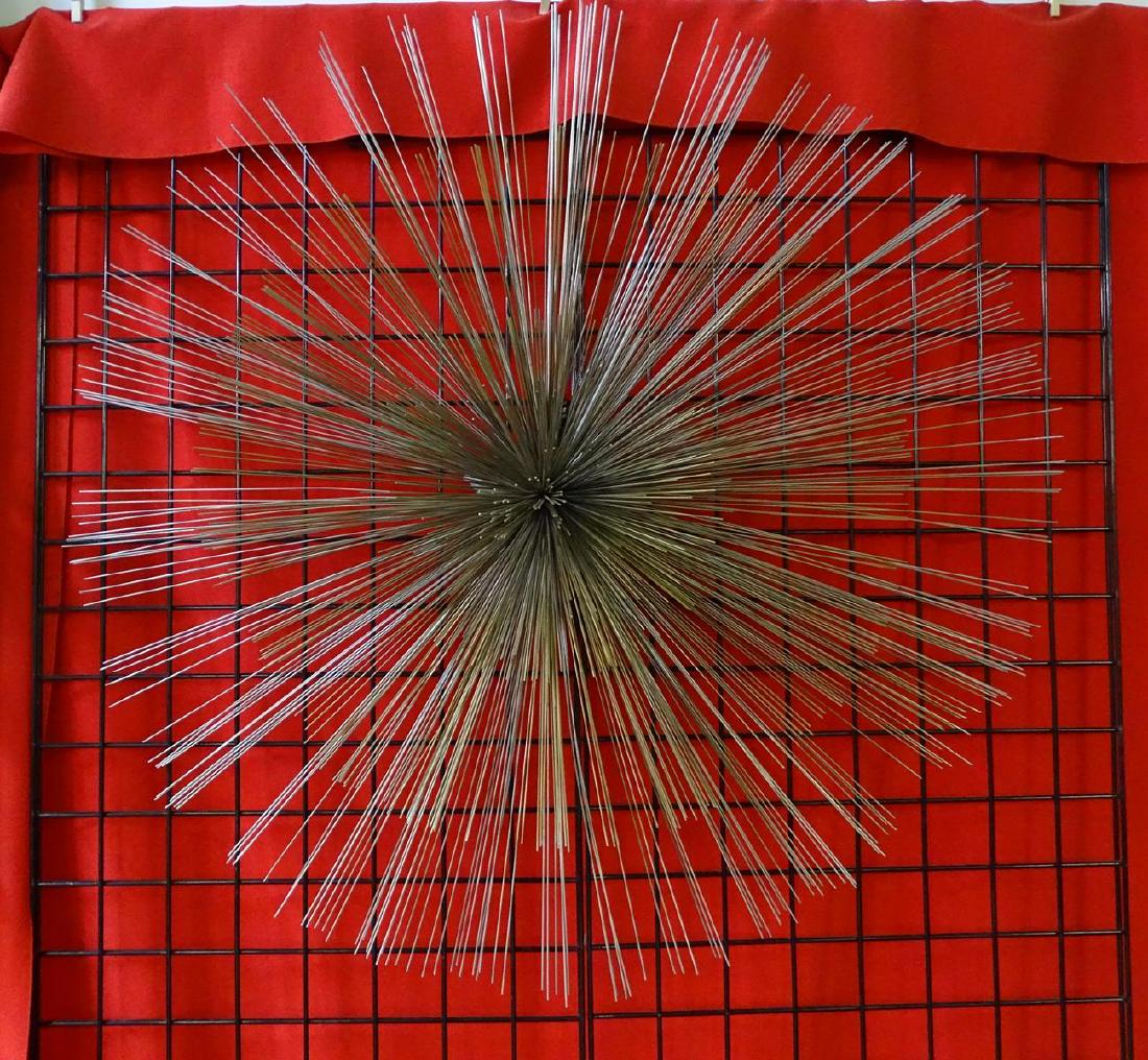 CURTIS JERE "POM-POM" METAL ART WALL HANGING: 42"DIA.