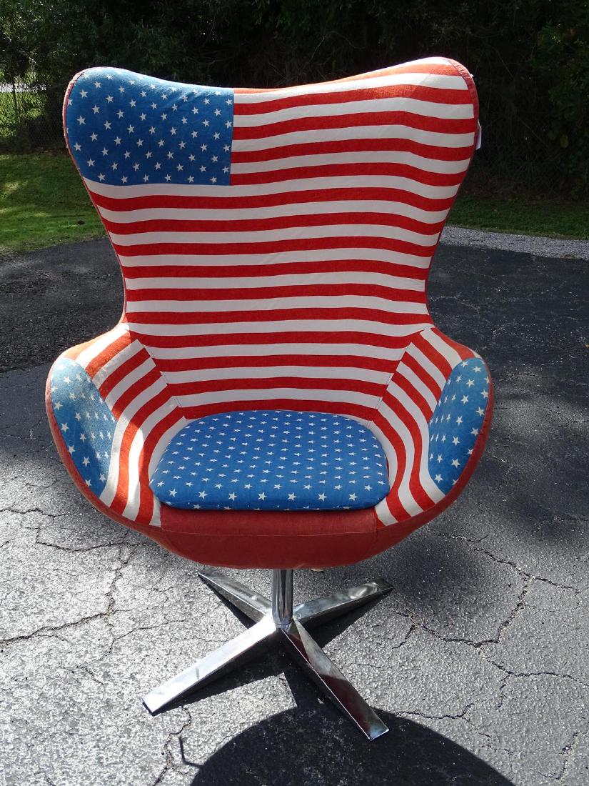 ARNE JACOBSEN STYLE "AMERICANA" EGG CHAIR: SEE TITLE
