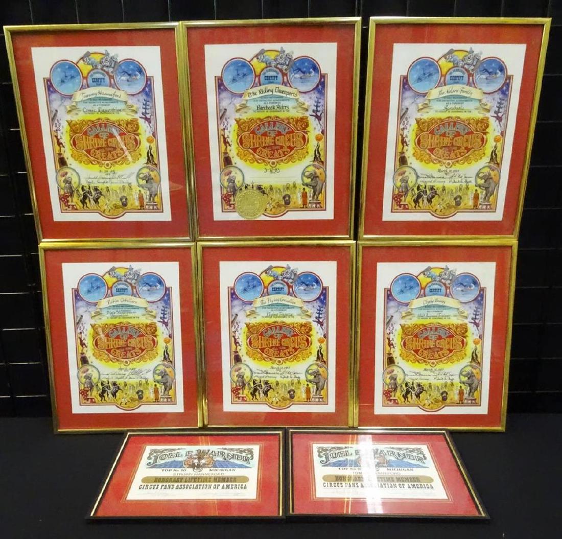 GALLERY OF SHRINE CIRCUS/CFA AWARDS: TOMMY HANNEFORD, STRUPPI HANNEFORD, RIDING DAVENPORTS, NELSON FAMILY, RUBIN CABALLARO, FLYING CONCELLOS, CLYDE BEATTY