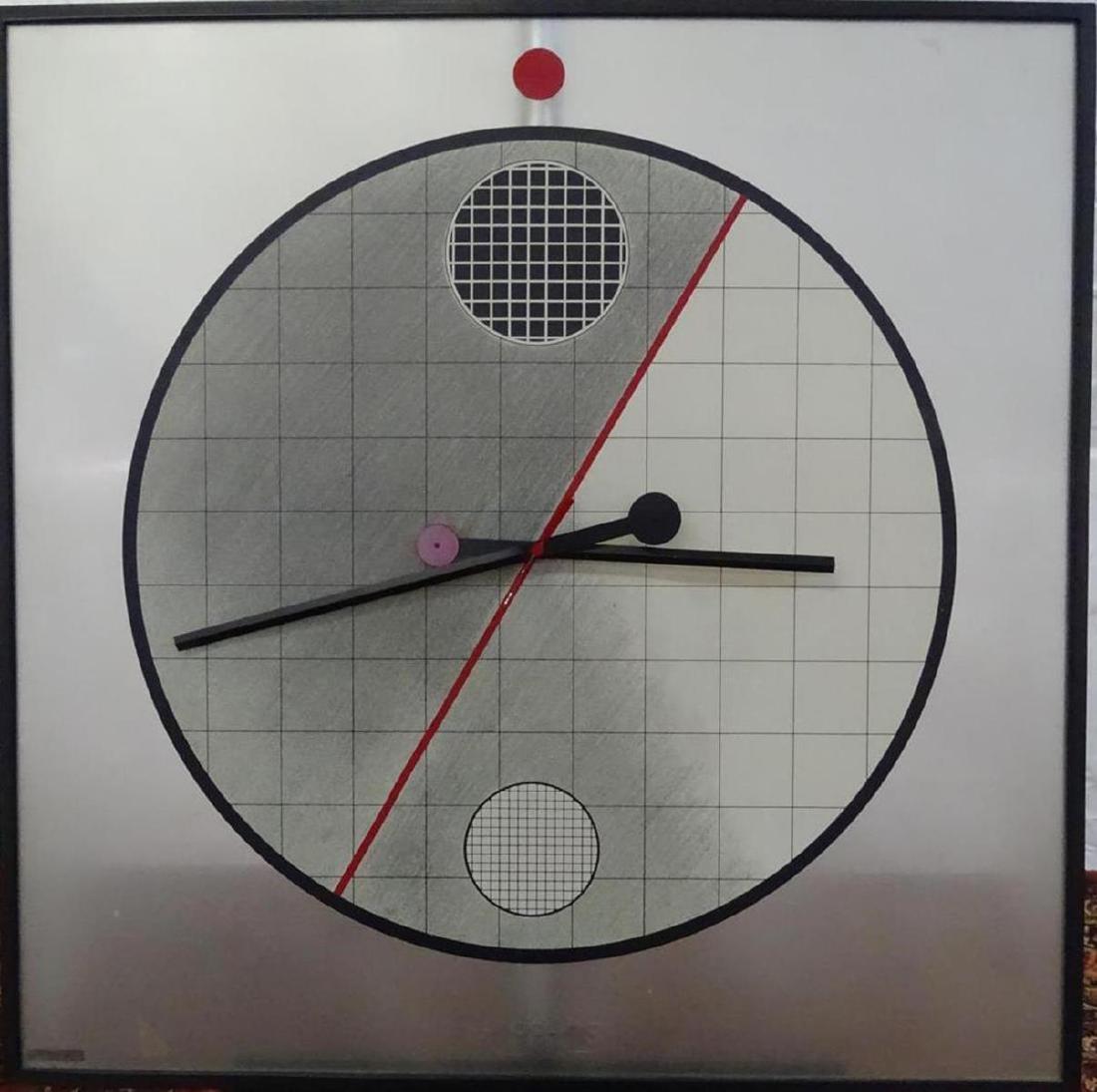KURT B. DEBLANCO "MORPHOS" WALL CLOCK: ITALY. 32"
