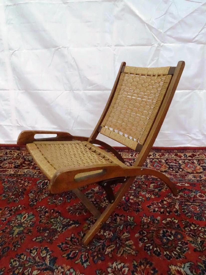HANS WEGNER STYLE FOLDING ROPE CHAIR: SEE TITLE