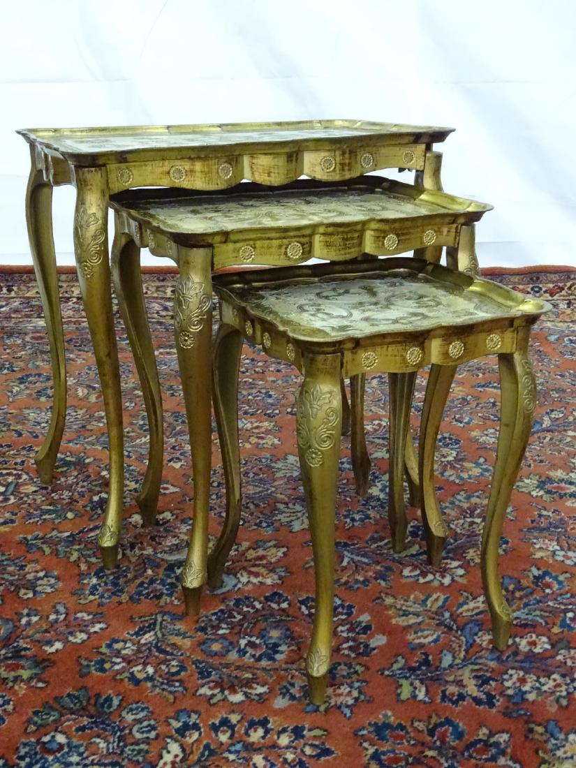 FLORENTINE NEST OF TABLES: SEE TITLE