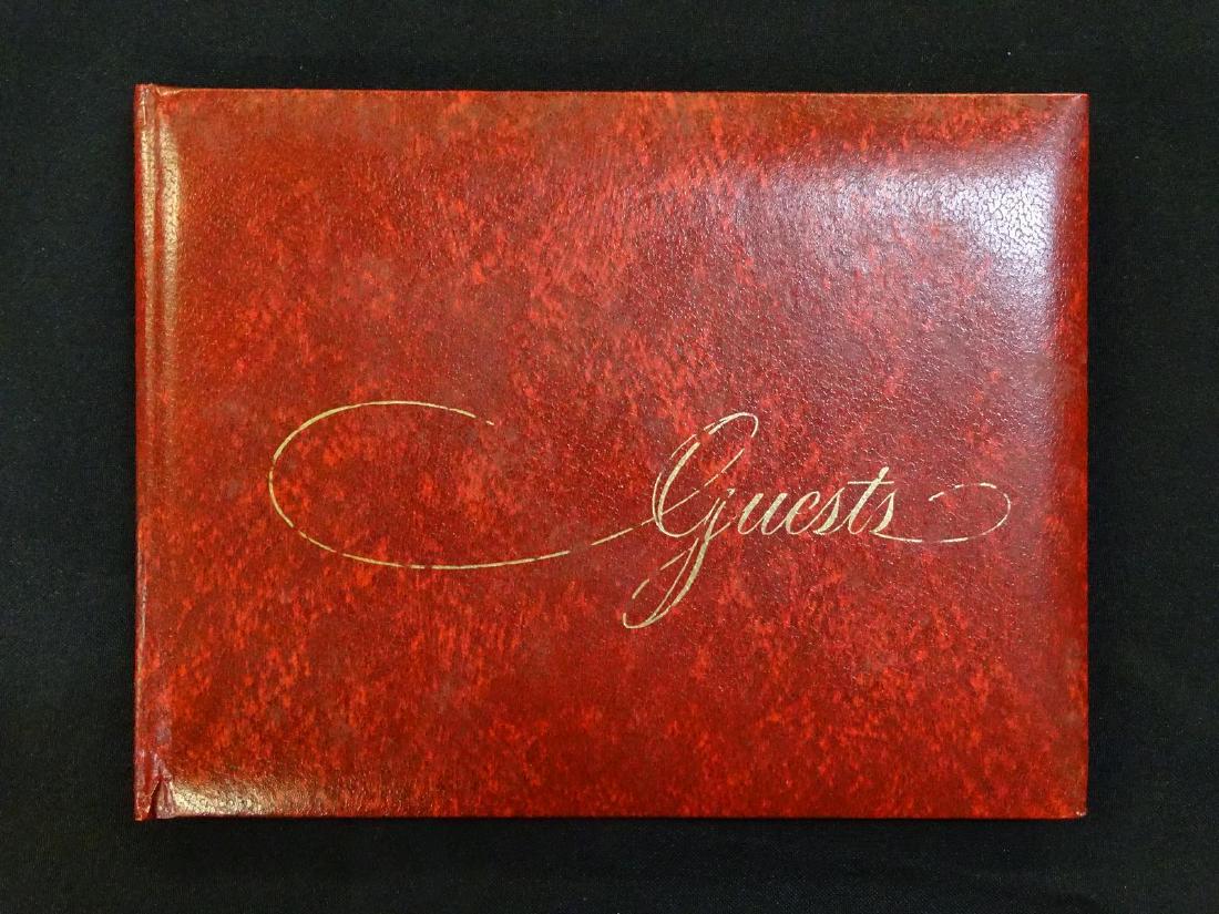 MERLE EVANS SIGNED GUEST BOOK (1 of 3)