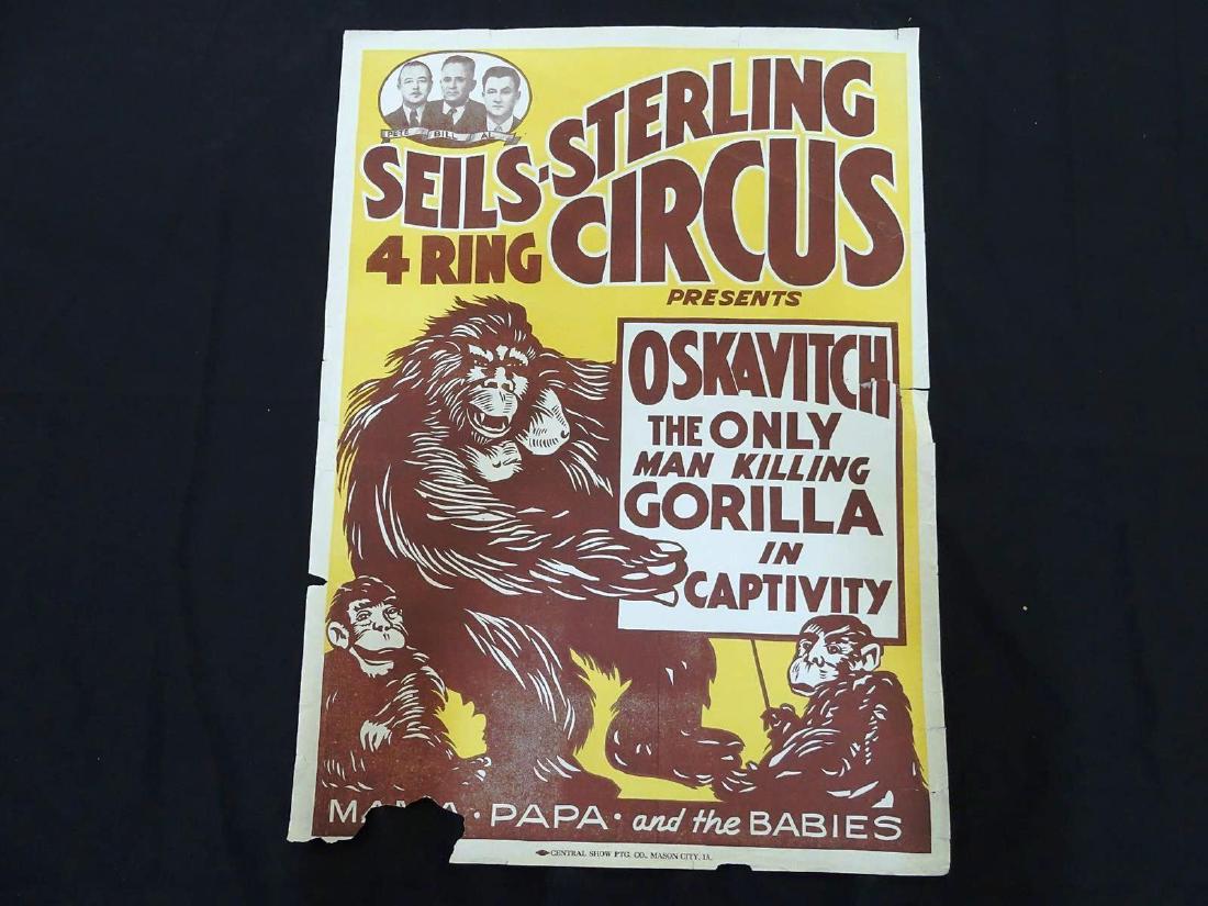 SEILS STERLING 4-RING CIRCUS POSTER (1 of 1)