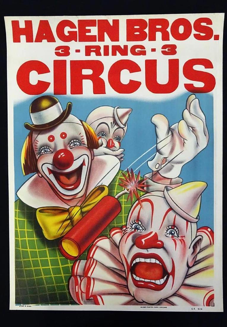 HAGEN BROS. CIRCUS POSTER (1 of 2)