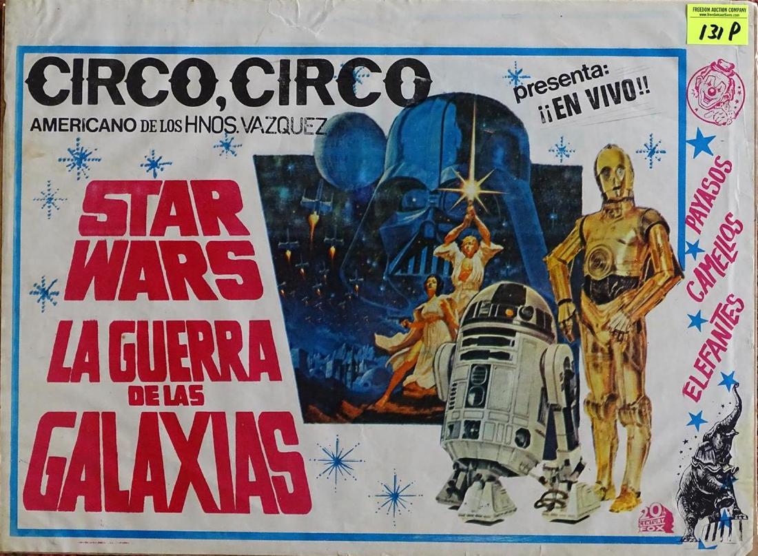 VAZQUEZ BROS. (MEXICO) STAR WARS CIRCUS ADVERTISEMENT (1 of 1)