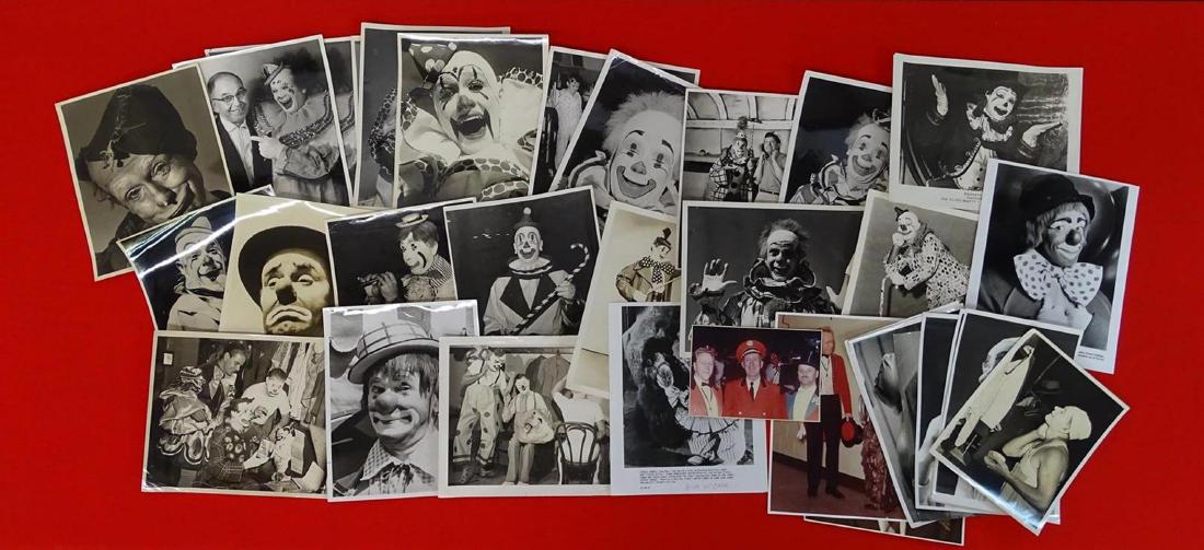 COLLECTION OF CIRCUS CLOWN PHOTOGRAPHS (1 of 1)