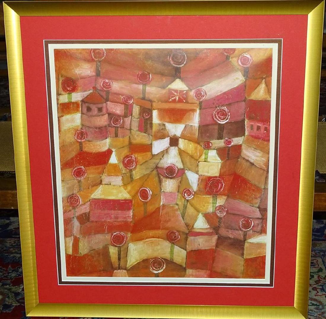 PAUL KLEE FRAMED PRINT: 26"X29"