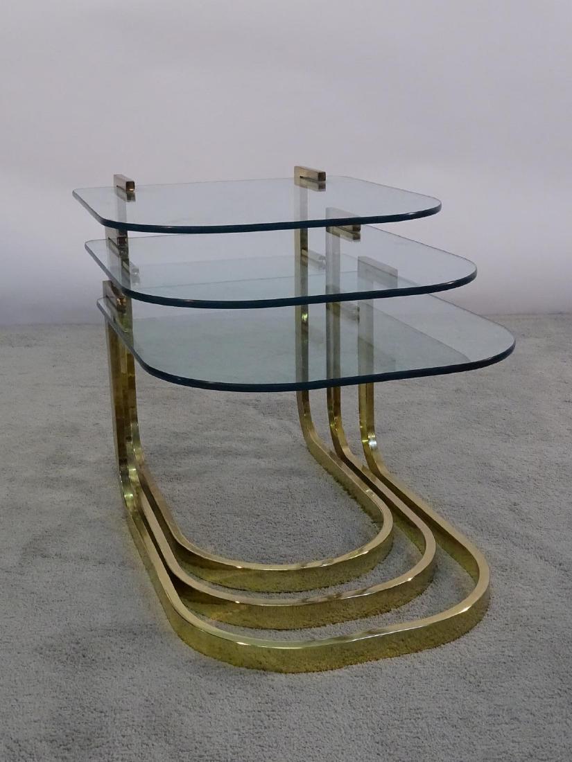 HOLLYWOOD REGENCY NEST OF TABLES: SEE TITLE