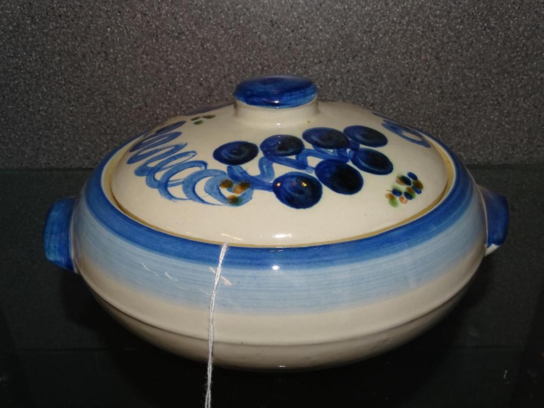 M.A. HADLEY POTTERY COVERED DISH: SEE TITLE