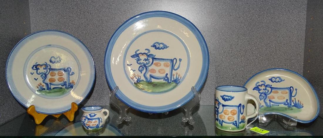 M.A. HADLEY POTTERY GROUPING: 5 PC.