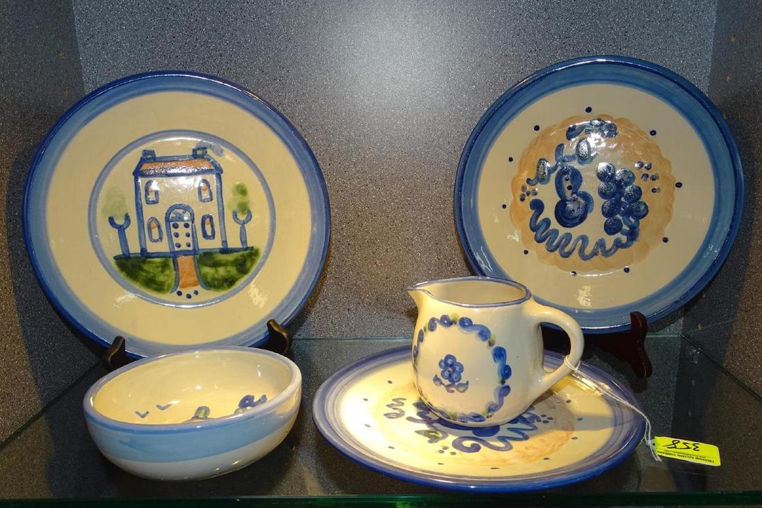 M.A. HADLEY POTTERY GROUPING: 5 PC.