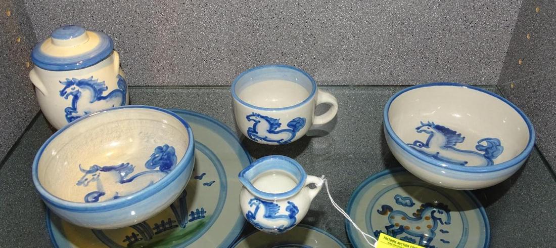 M.A. HADLEY POTTERY GROUPING: 6 PC.