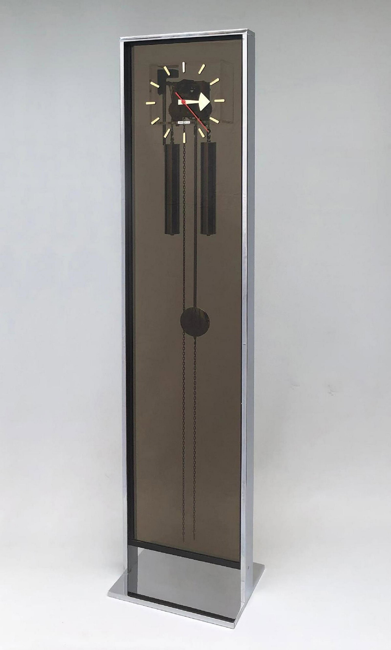 GEORGE NELSON FOR HOWARD MILLER GRANDFATHER CLOCK: IN EXCELLENT CONDITION
