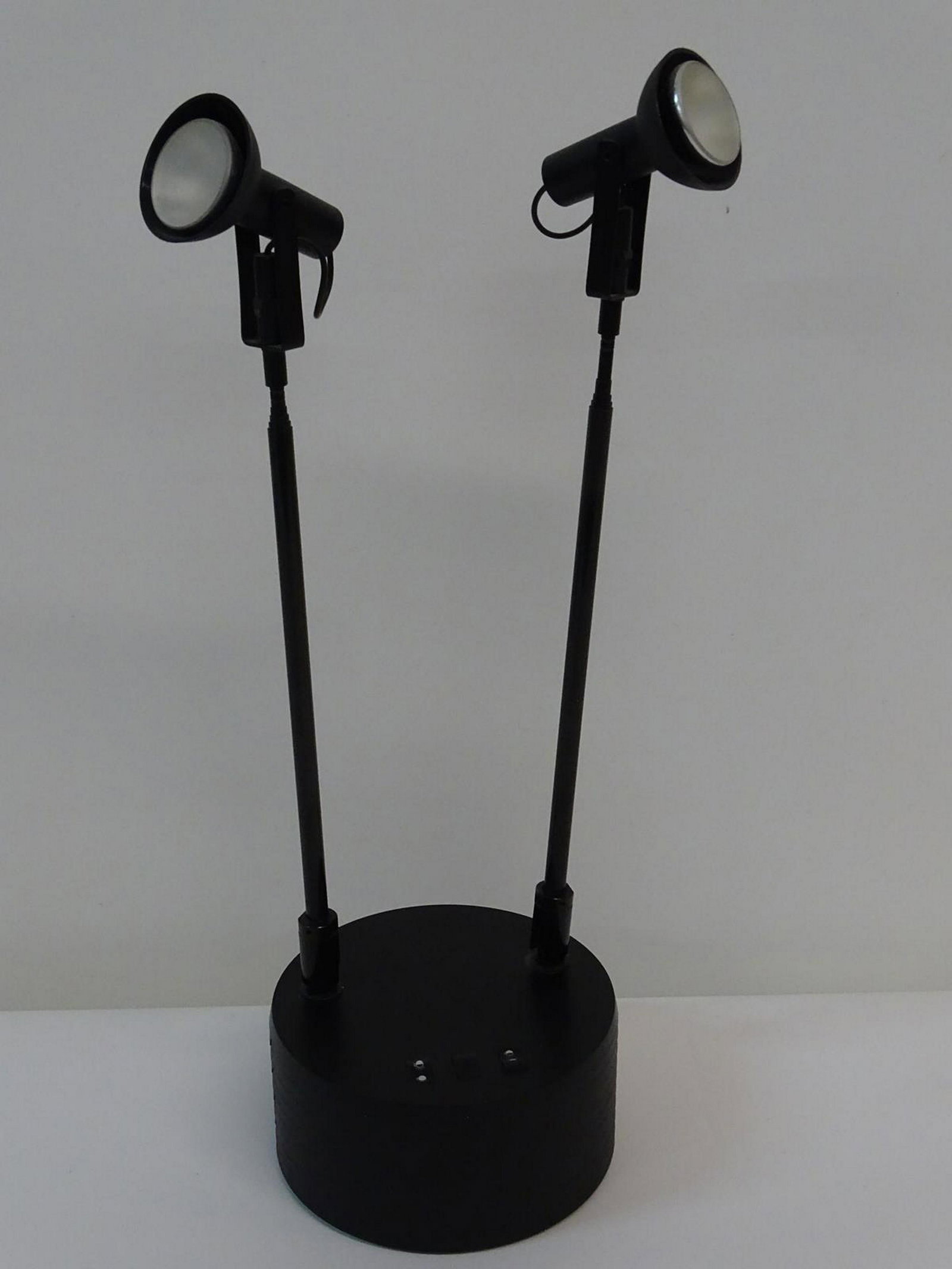 HANS AMSEMS FOR LUXO SCIOPTICAN TABLE LAMP: HAS DOUBLE TELESCOPING FIXTURES. EXTEND FROM 24" TO 43"