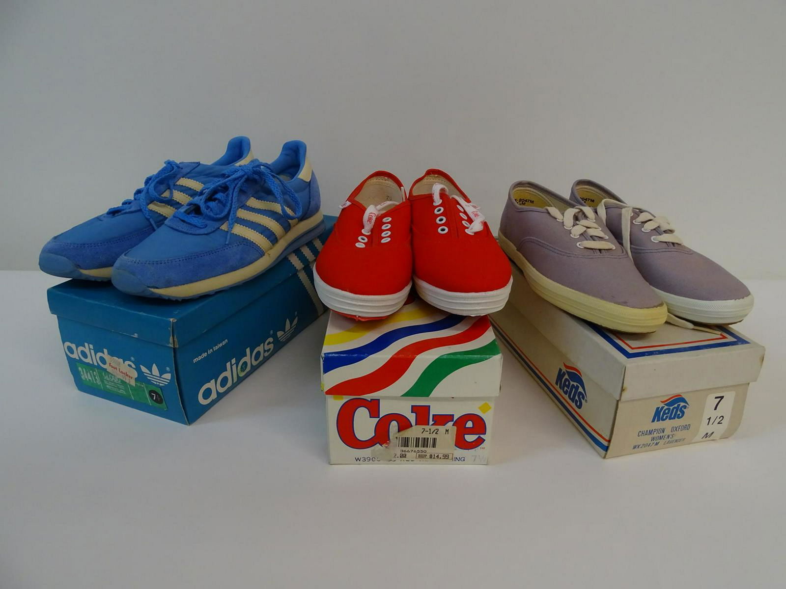 VINTAGE TENNIS SHOES: INCLUDING ADIDAS, COCA-COLA, KEDS