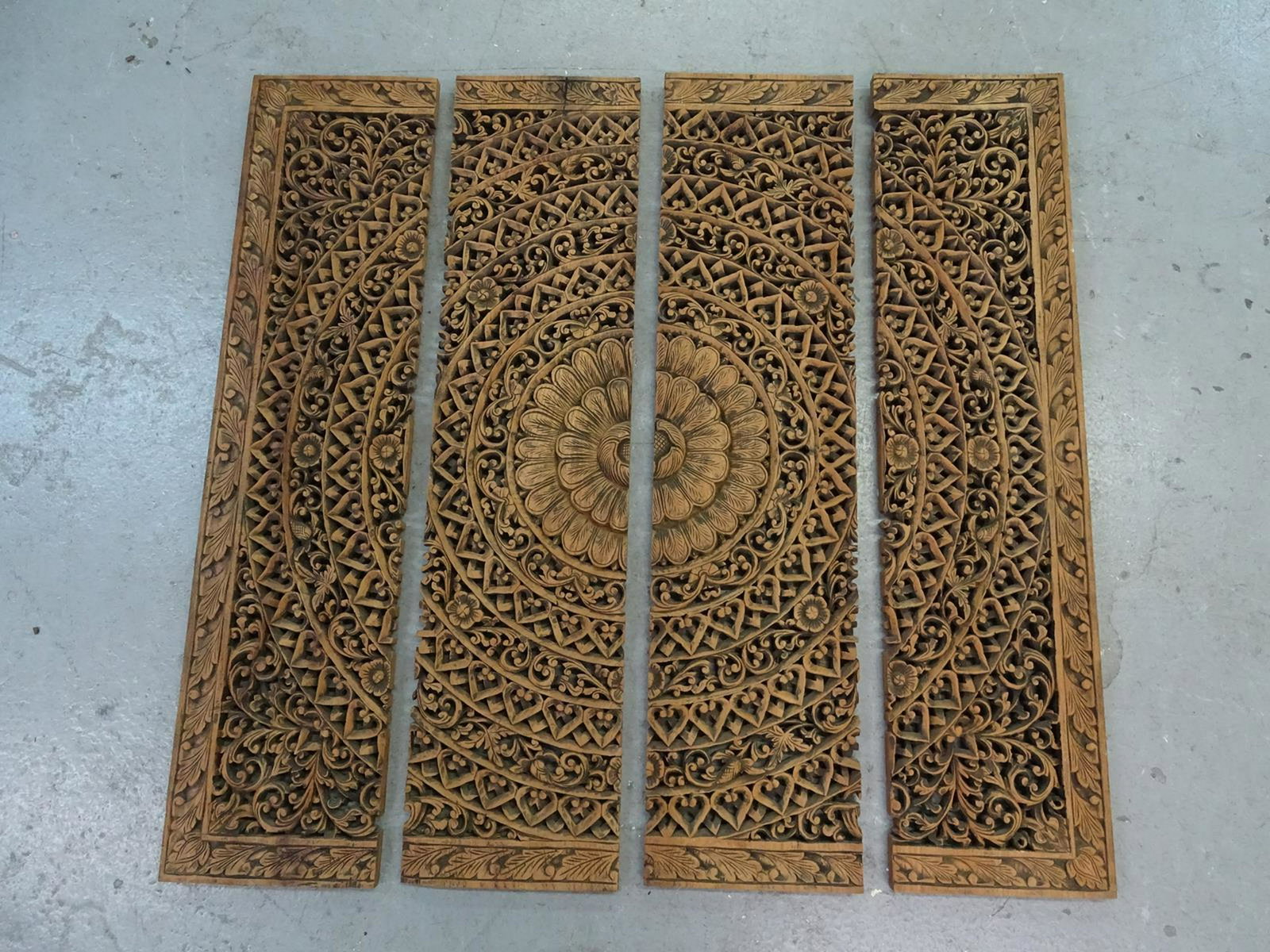 4-PART BALINESE WALL DÉCOR: SEE TITLE