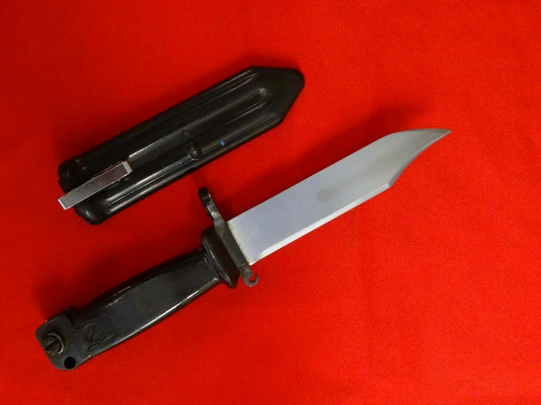 SWISS MILITARY BAYONET WITH SCABBARD: SEE TITLE