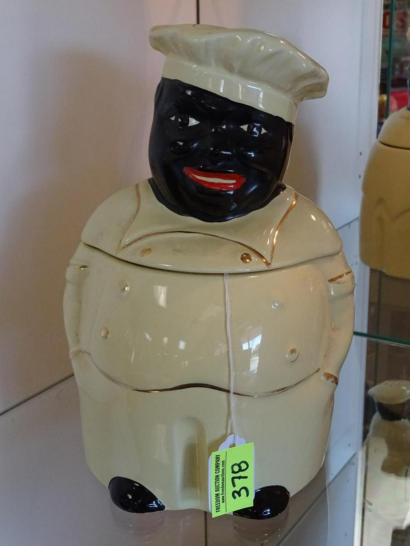 PEARL CHINA CO. BLACK AMERICANA PAPPY COOKIE JAR: 11"