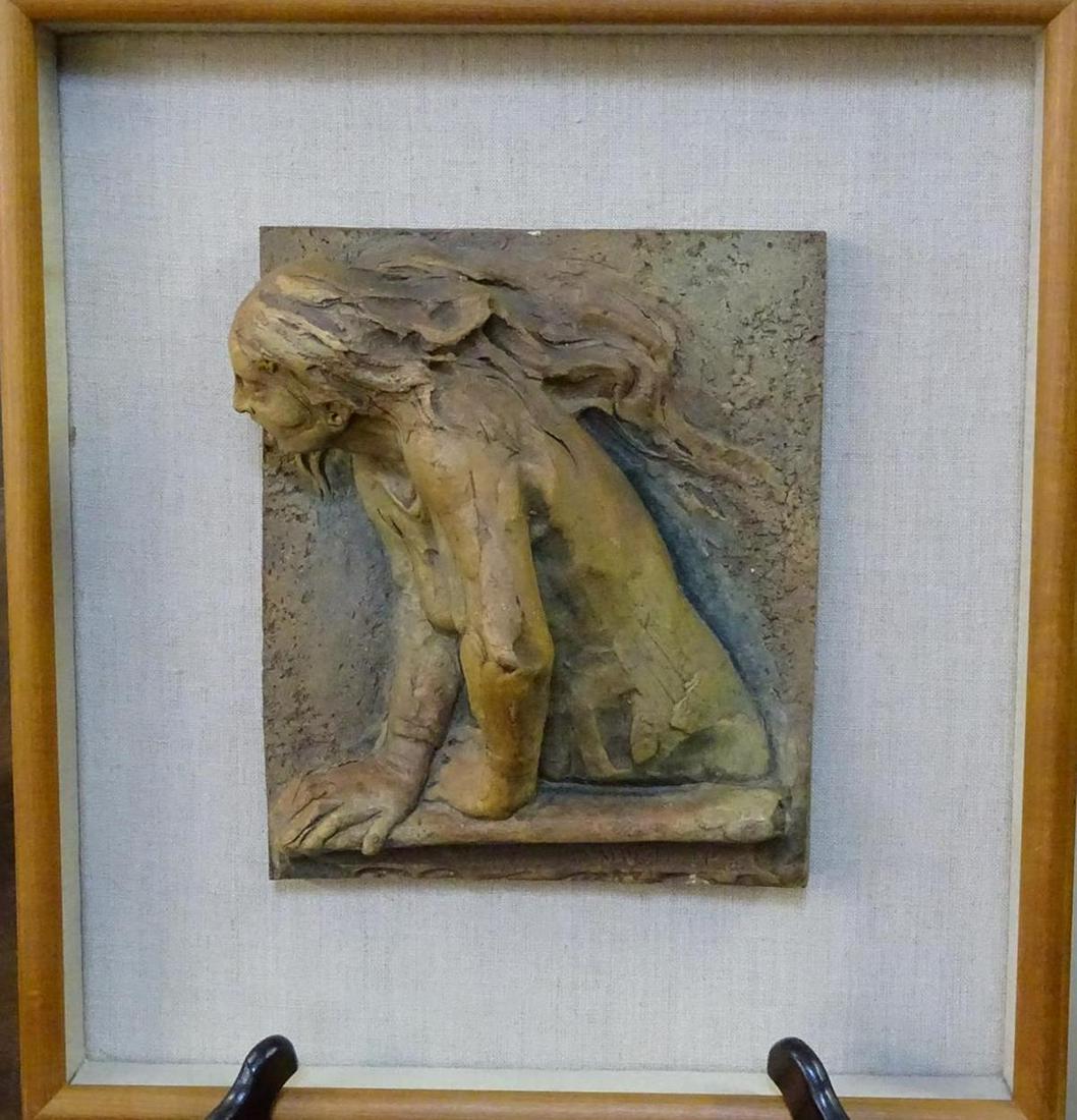 MARIO PACHIOLI ITALIAN WALL SCULPTURE: 16"X18"