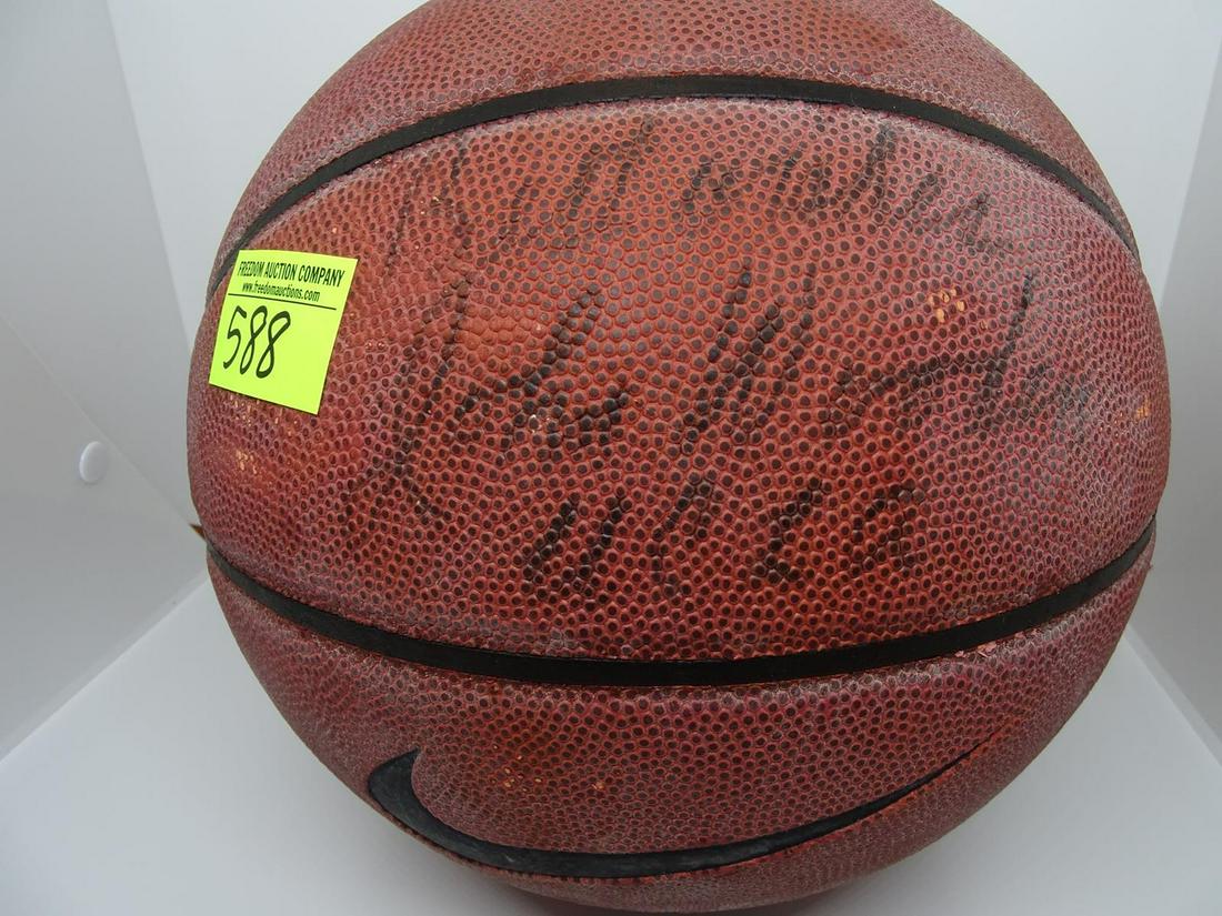 JOHN WOODEN (UCLA COACH) SIGNED BASKETBALL: SEE TITLE