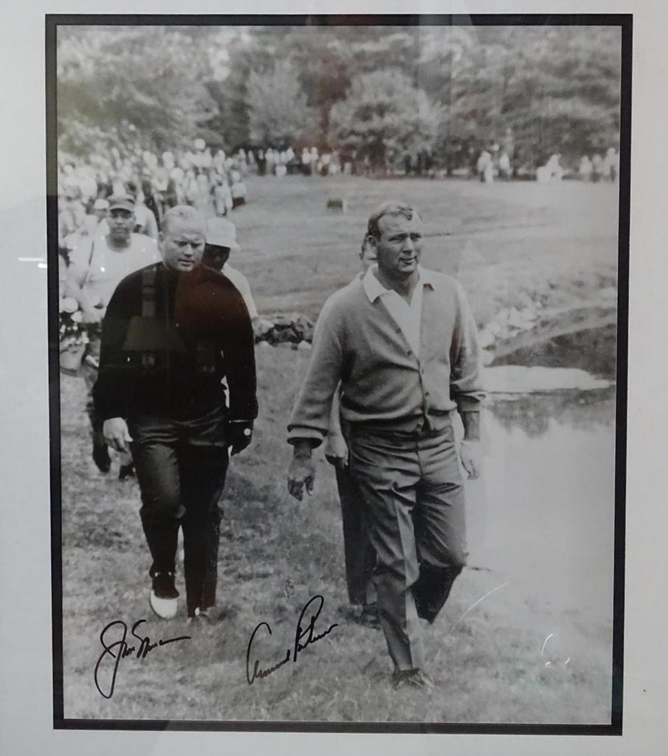 ARNOLD PALMER - JACK NICKLAUS SIGNED PHOTOGRAPH: 20"X24.5"