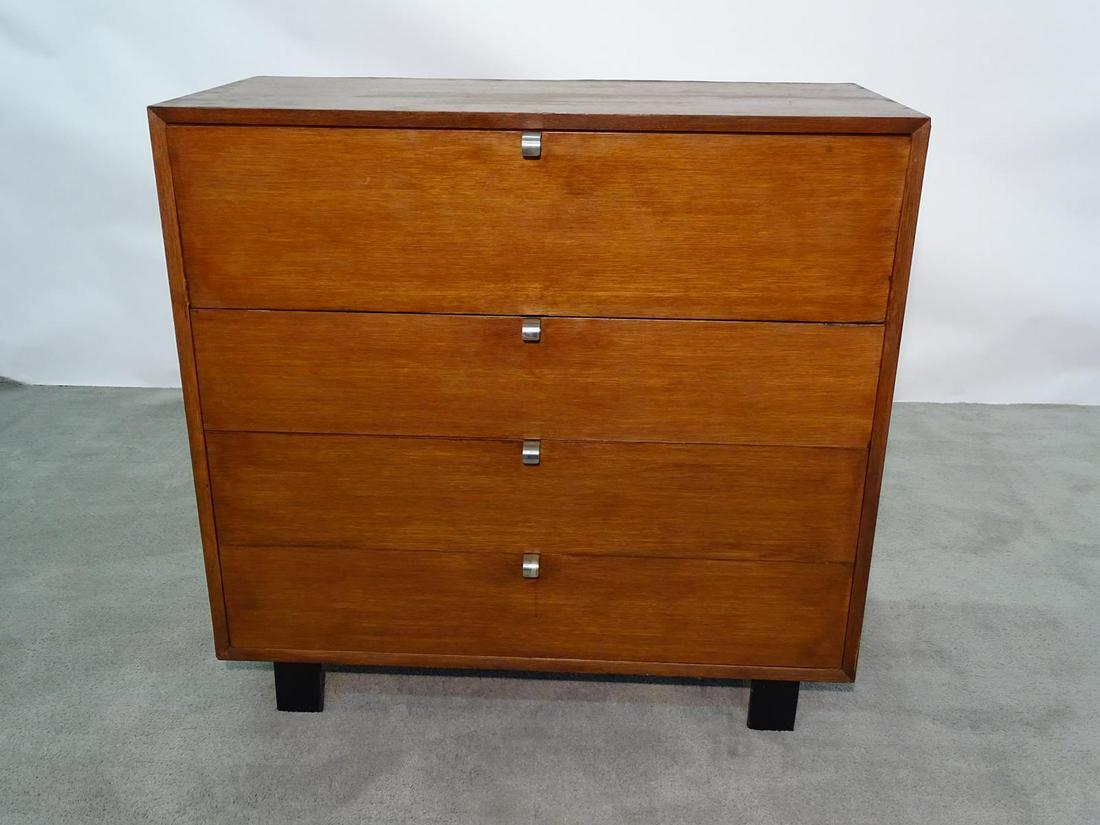 GEORGE NELSON FOR HERMAN MILLER CHEST: DROP FRONT. 40W, 19D, 39H