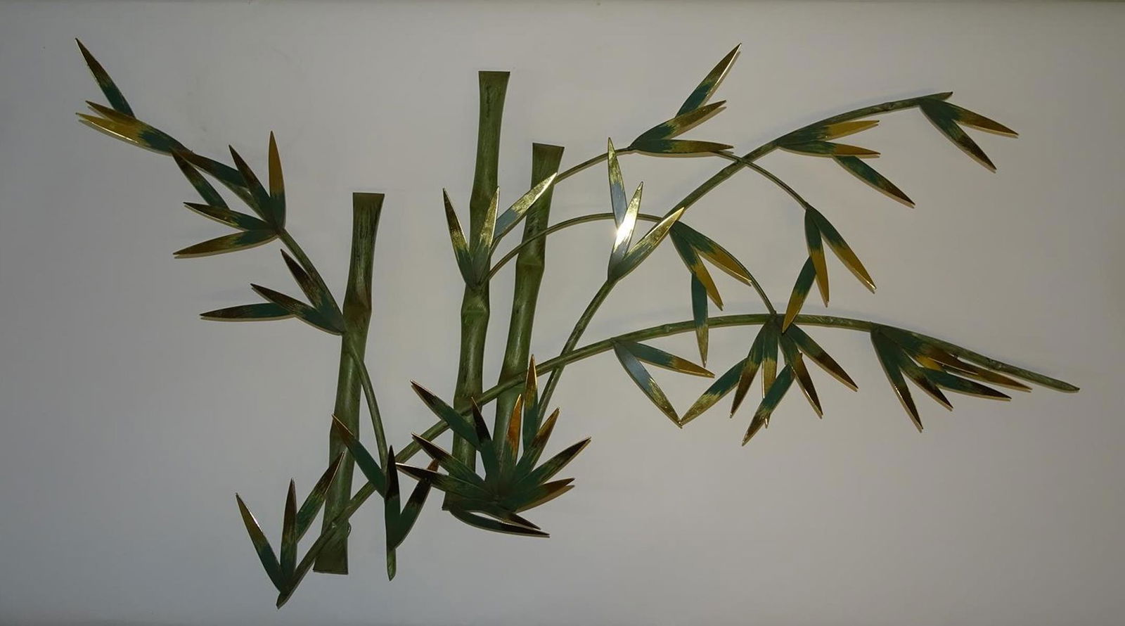 CURTIS JERE BAMBOO FORM WALL SCULPTURE: SEE TITLE