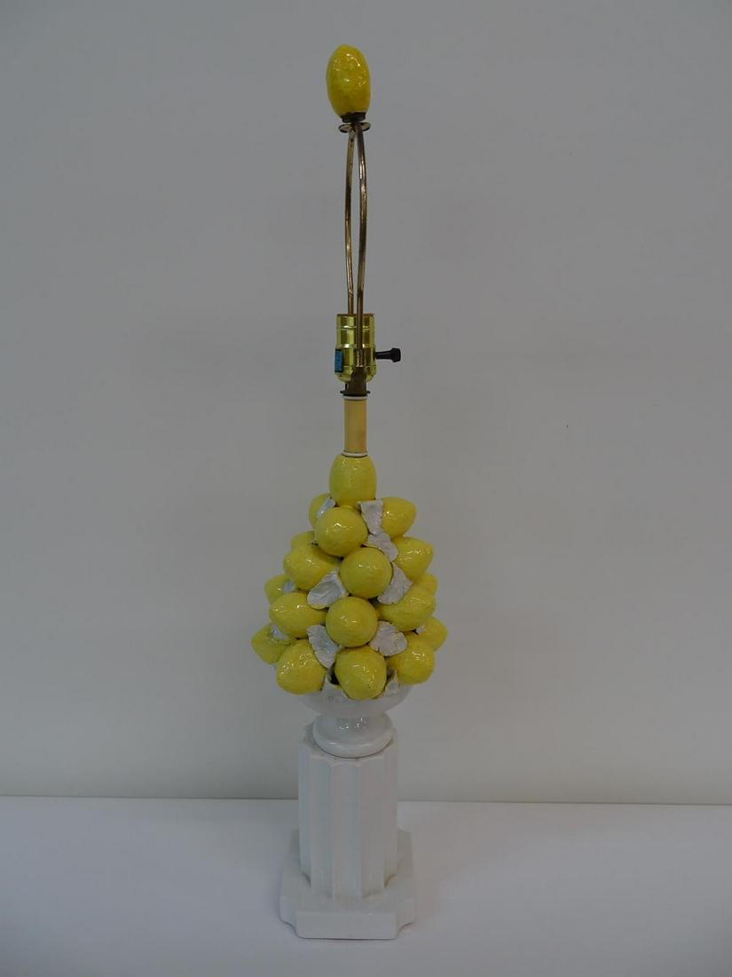SAFRON & GLUCKMAN LEMON TABLE LAMP: SEE TITLE