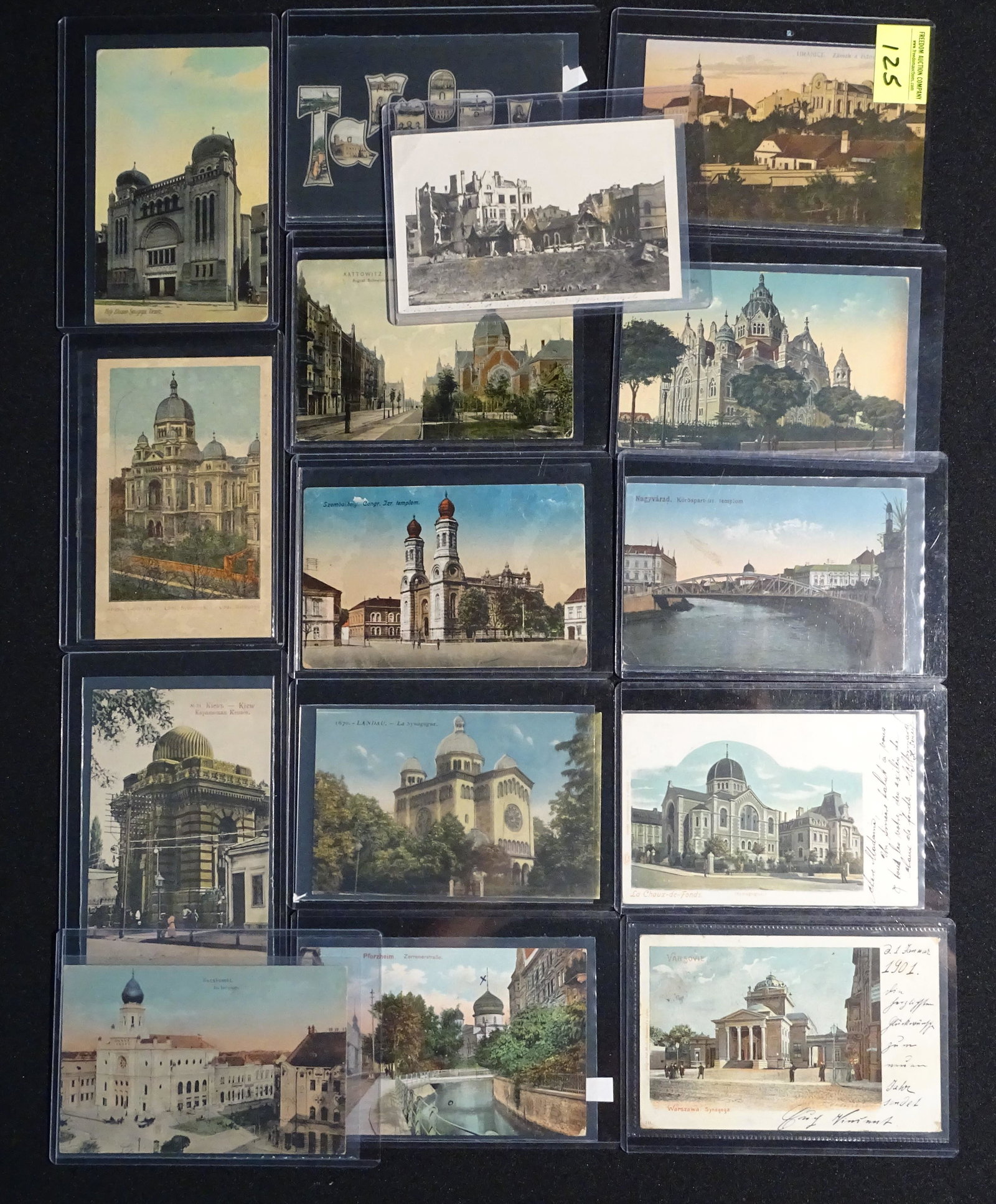 COLLECTION OF JEWISH SYNAGOGUE POSTCARDS (1 of 1)