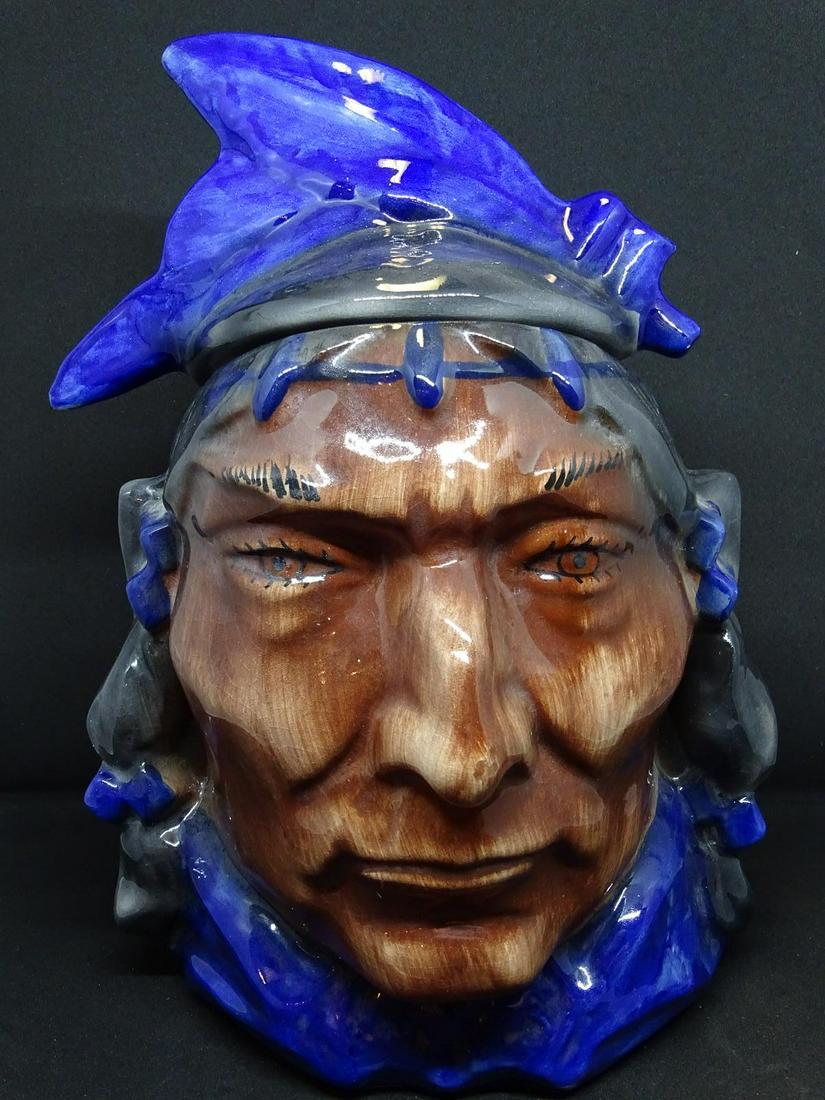 MCCOY POTTERY INDIAN COOKIE JAR: SEE TITLE