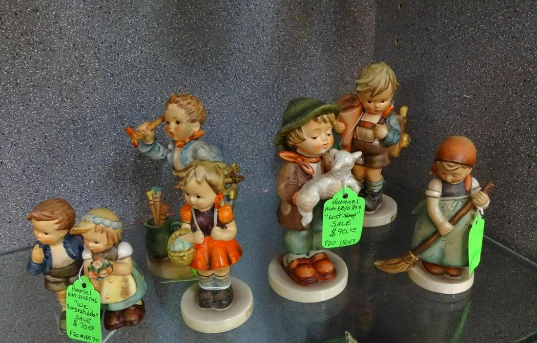 6 GOEBEL HUMMEL FIGURES: SEE TITLE