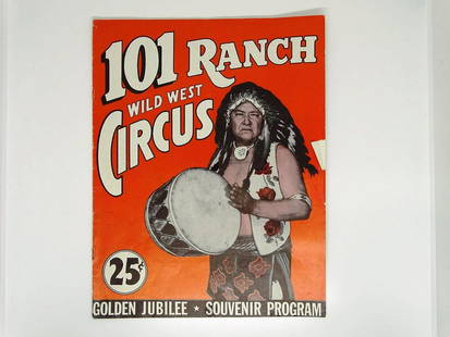 101 RANCH WILD WEST PROGRAM: GOLDEN JUBILEE ISSUE, 1929.