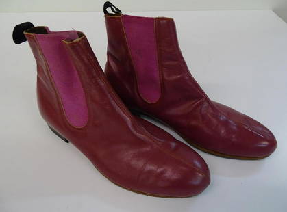 GUNTHER GEBEL WILLIAMS (1934-2001) BOOTS: ORIGINAL BOOTS AS WORN BY GGW. ARISTOCRAT BY O'SULLIVAN'S.