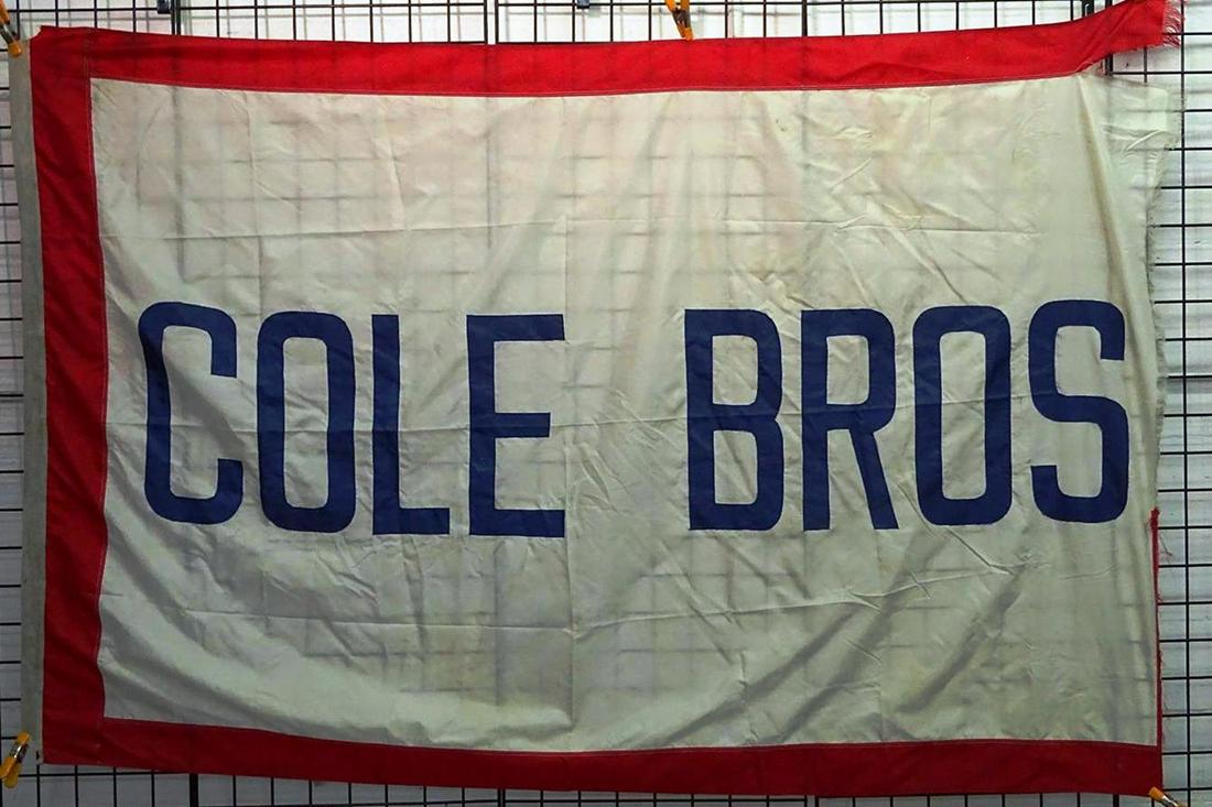COLE BROS. CIRCUS NYLON FLAG (1 of 1)