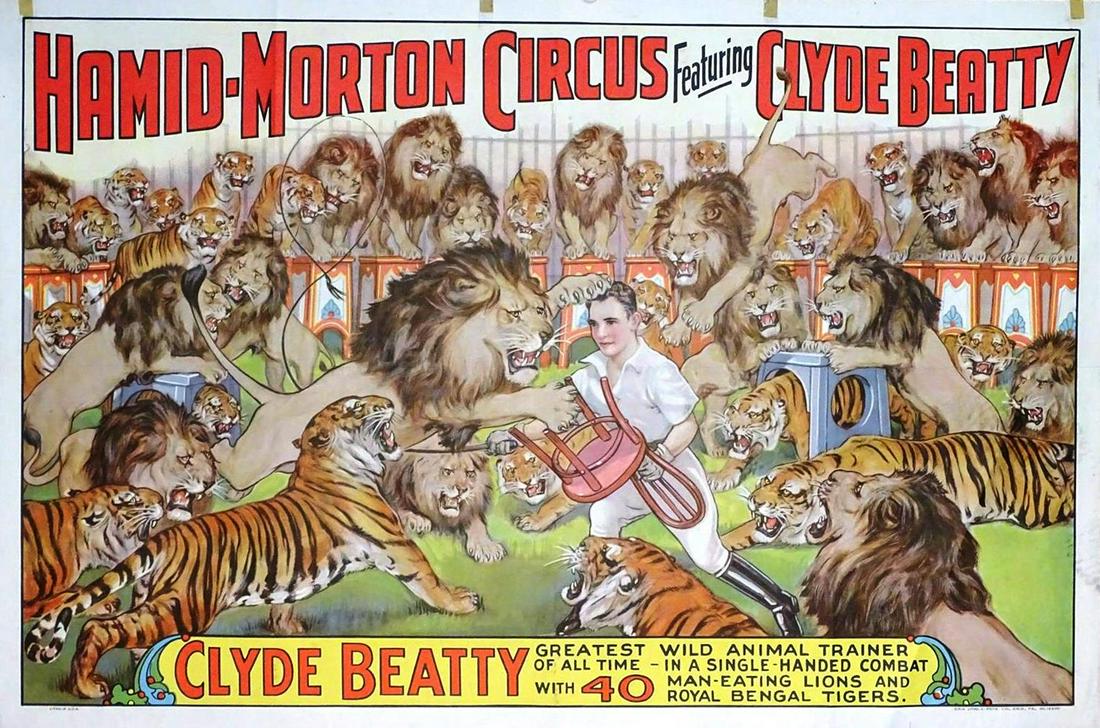 HAMID-MORTON CIRCUS WITH CLYDE BEATTY POSTER (1 of 1)