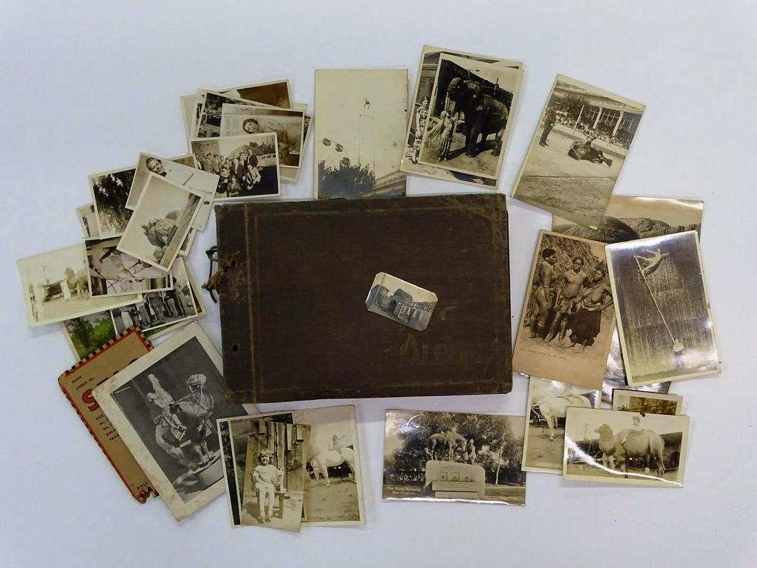 1930'S PAGEL'S CIRCUS PHOTOGRAPH SCRAPBOOK (1 of 2)