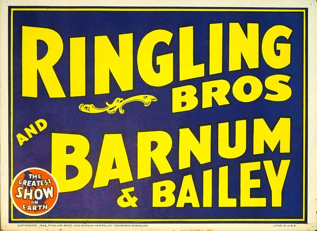 RINGLING BROS. AND BARNUM & BAILEY CIRCUS POSTER (1 of 1)