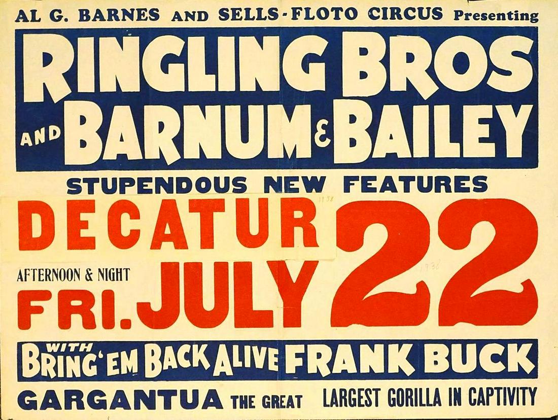 RINGLING BROS. AND BARNUM & BAILEY CIRCUS POSTER (1 of 1)