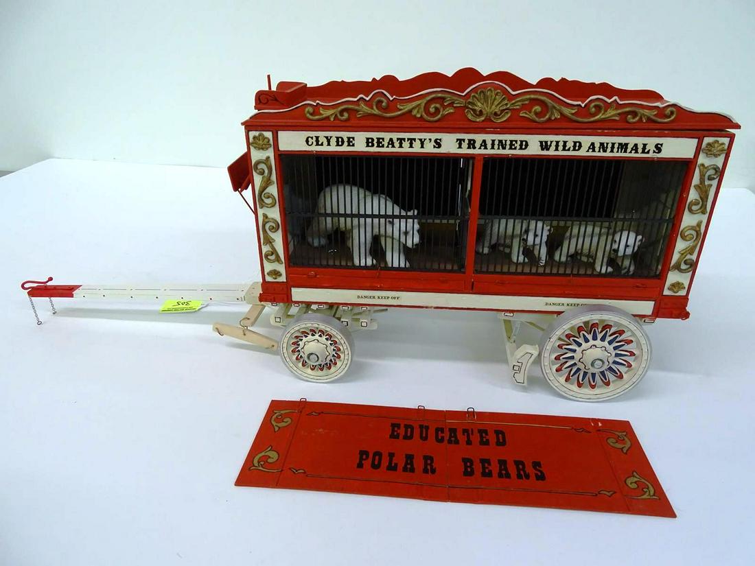 CLYDE BEATTY CIRCUS POLAR BEAR WAGON MODEL (1 of 1)