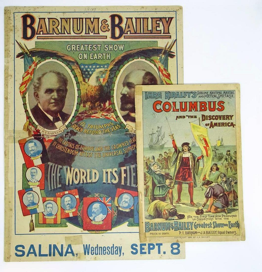 BARNUM & BAILEY COURIER, PROGRAM (1 of 1)