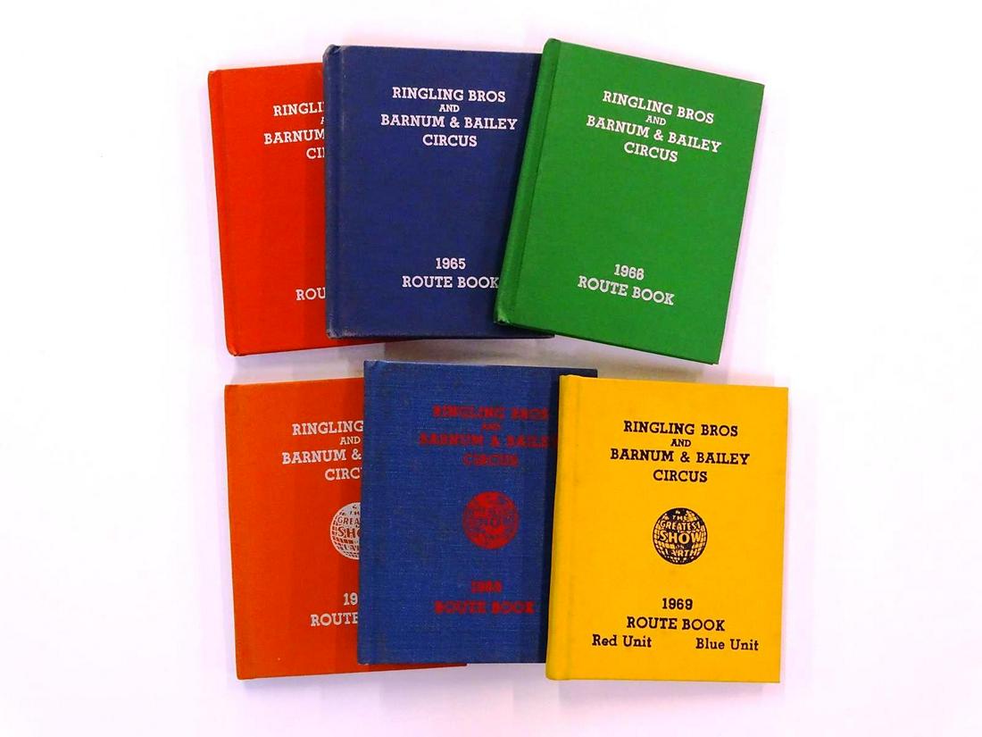 COLLECTION OF RBBB CIRCUS ROUTE BOOKS (1 of 1)