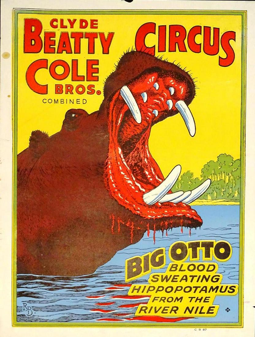CLYDE BEATTY-COLE BROS. CIRCUS - BIG OTTO (1 of 1)