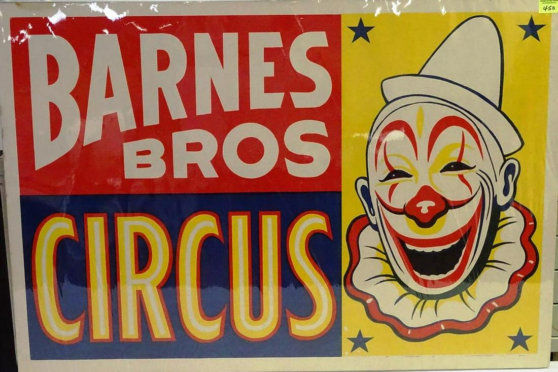 BARNES BROS. CIRCUS POSTER (1 of 1)