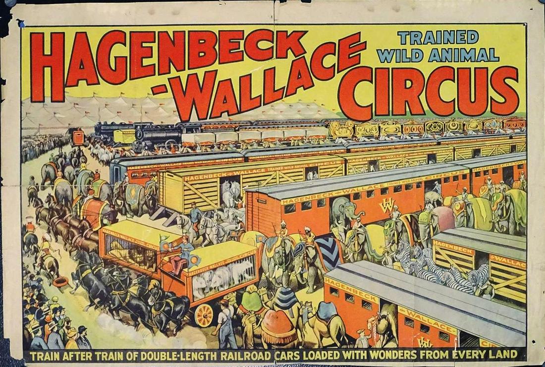 HAGENBECK-WALLACE CIRCUS POSTER (1 of 1)
