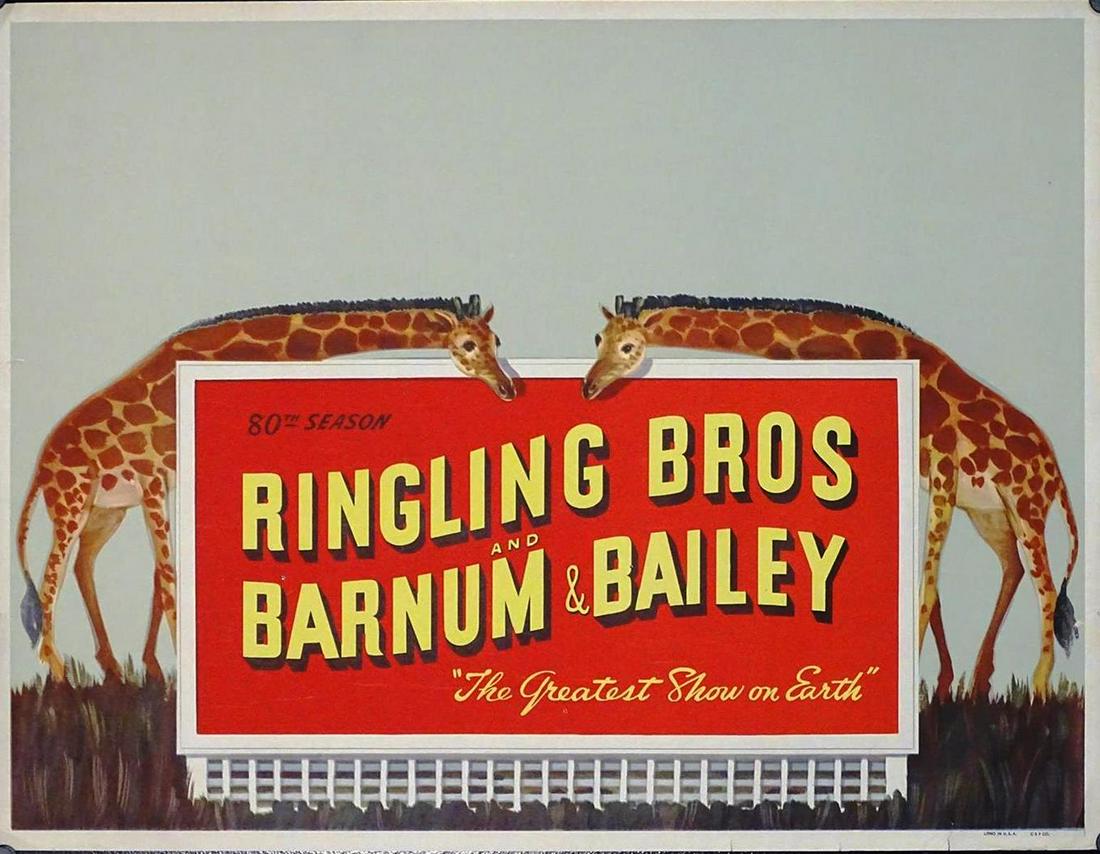 RINGLING BROS. AND BARNUM & BAILEY CIRCUS POSTER (1 of 1)